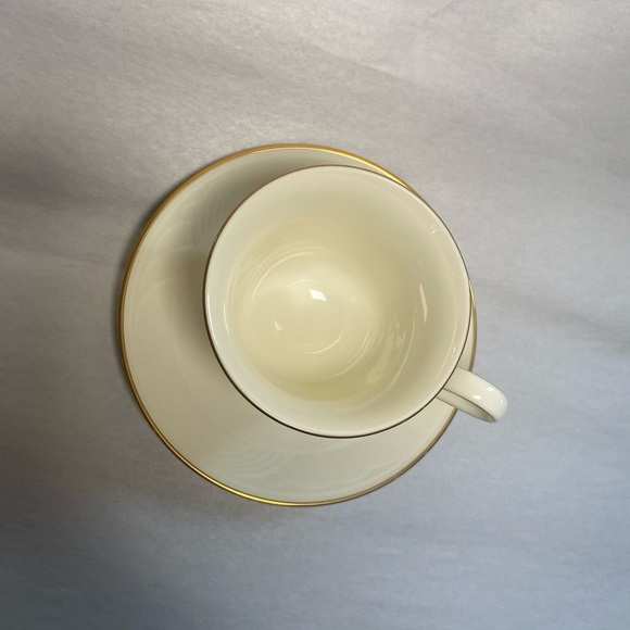 Single Replacement Lenox SAND DUNE Gold Tea Cup & Saucer Brand New - Picture 3 of 9